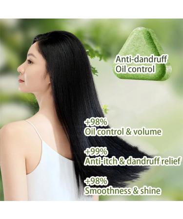 HADAVAKA Nature Triangle Shampoo Bar Usman Grass Shampoos Bar Control Oiliness Eliminate Dandruff Calming & Strengthens Hair Deeply Nourishing Hair Regrowth Soap Bars for All Hair Types 1PC - Buy Online on GoSupps.com