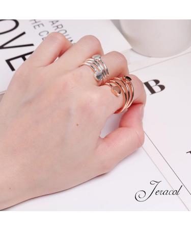 Shop Jeracol Women's Magnetic Hardship Rings & Titanium Steel Bracelets - Adjustable Size Gift Box Included - Buy Online on GoSupps.com