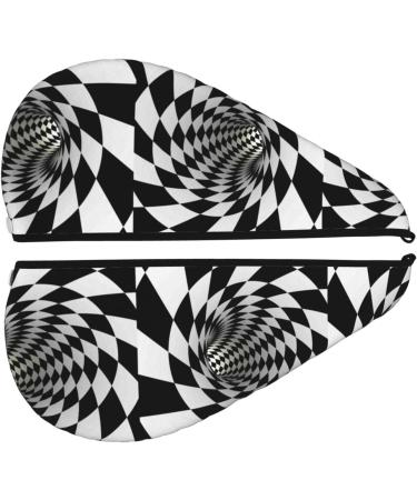 Hair Towel Wrap - Quick-Dry Towel Turban with Button | 3D Vortex Illusion for Effortless Hair Drying - Buy Online on GoSupps.com