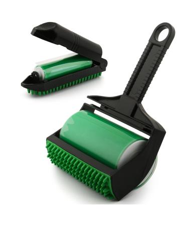 Stick it scooter silicone reusable lint roller stick it animal hair remover stick it lint roller reusable for animal hair clothing car seats