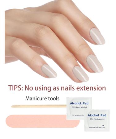 Wahrshei Nail Foils - 20 Beige Self-Adhesive UV Gel Nail Stickers & Wraps for Stunning Nails - Buy Online on GoSupps.com