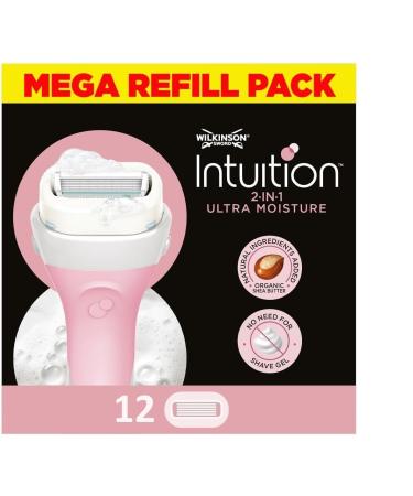 WILKINSON SWORD - Intuition Ultra Moisture Blades For Women | No Shave Gel Needed | Pack of 12 Razor Blade Refills 12 count (Pack of 1) - Buy Online on GoSupps.com
