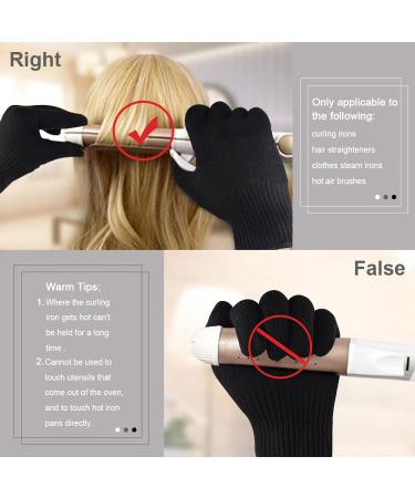 IKOCO 2Pcs Heat Gloves for Hair Styling - Heat Proof Mitts for Curling Iron, Flat Iron, and Hot-Air Brushes - Buy Online on GoSupps.com