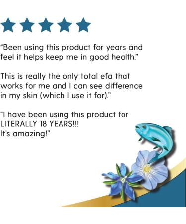 Nature's Life Total EFA Fish Oil 1200 mg | Organic Flaxseed & Borage Oils | Heart, Skin & Memory Support | 180 Softgels - Buy Online on GoSupps.com