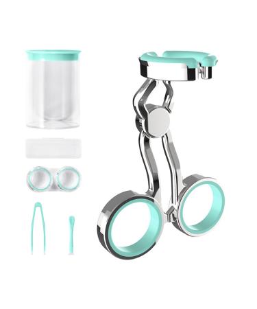 Porceosy 1 set contact lens help contact lens introduction and distance tools high elasticity silicone middle axis control comfortable handle contact lens kits green