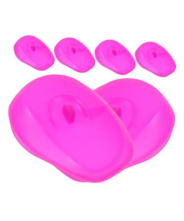 VINTORKY 6 Pieces Ear Covers for Hair Dye Hair Coloring Earmuffs Hair Coloring Ear Shield Earmuffs for Hair Dyeing Hair Coloring Ear Covers Silica Gel Purple VINTORKY