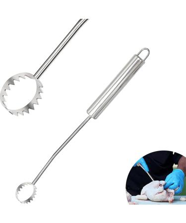 Stainless Steel Lung Remover | Chicken Slaughter Equipment Stainless Steel Poultry Lungs Remover - Comfortable Grip Multifunctional Chicken Slaughtering Lung Remover for Geese Chickens Ducks - Buy Online on GoSupps.com