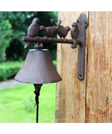Cast Iron Doorbell Cast Iron Dinner Bell Bird Wall Mounted Doorbell for Outdoor Gardens Cast Iron Bell for Front Door (Color : Rust Size : 20x10.8x19cm) (Rust 20x10.8x19cm) - Buy Online on GoSupps.com