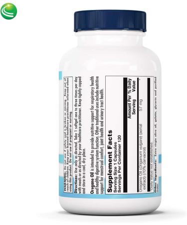 Nutra BioGenesis Oregano Oil Capsules - Respiratory and Digestive Support (120 Count) - Buy Online on GoSupps.com