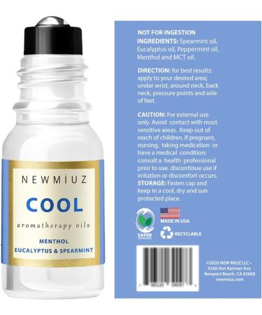 Cool Menthol Migraine Roll-On Stick | Natural Peppermint Eucalyptus Aromatherapy for Headaches | Fast Cooling Relief | Ideal Self-Care Gift | Made in USA - Buy Online on GoSupps.com