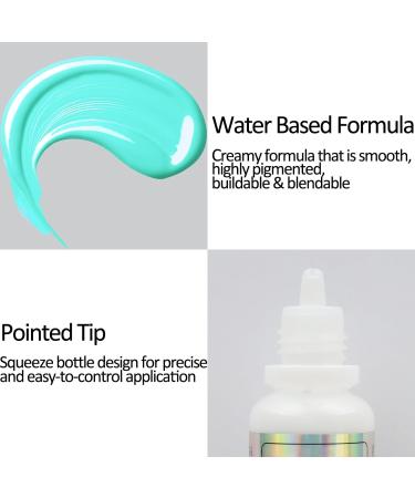 Mysense Teal Face Body Paint 0.6 OZ - Non-Toxic Professional Face Painting for Halloween & Cosplay - Buy Online on GoSupps.com