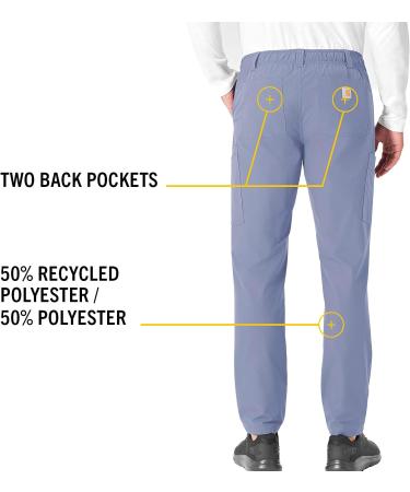 Carhartt Force Essentials Men's Straight Leg Cargo Pant Scrubs - X-Large Tall, Ceil Blue - Buy Online on GoSupps.com