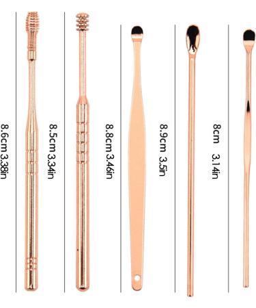 Huyath Ear Wax Removal Kit - set Ear Wax Removal Kit Ear Pick Earwax Removal Tools Stainless Steel Ear Cleaner Curette With Cleaning Brush And Storage Box For Kid Adult - Buy Online on GoSupps.com