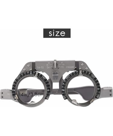 Dciustfhe Adjustable Trial Frame Optical Trial Lens Frame Pd 54-70Mm Titanium Optic Trial Eye Optometry Lens Frame Test Optician - Buy Online on GoSupps.com
