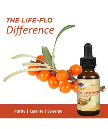 Life-flo Pure Sea Buckthorn Oil 1 fl oz | Skin & Hair Nourishing Oil - Buy Online on GoSupps.com