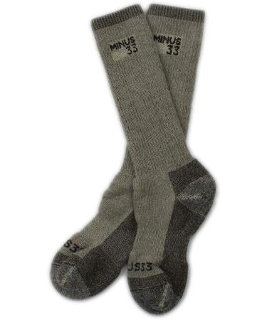Minus33 Merino Wool 9402 Expedition Mountaineer Sock - Large Grey Heather - Buy Online on GoSupps.com