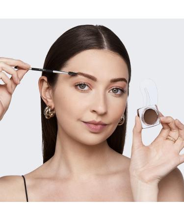 iEnvy by KISS Dark Brown Brow Pomade | Waterproof All-In-One Formula with Stencils & Mirror Cap | Long Lasting Brow Makeup - Buy Online on GoSupps.com