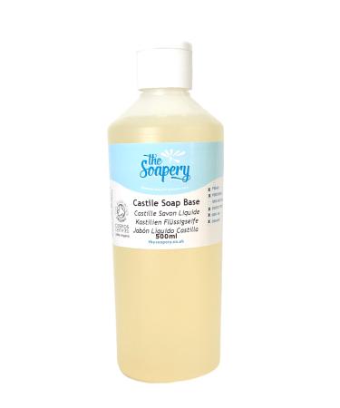 Liquid Soap Natural ORGANIC Unscented Castile Soap 500ml Vegan Free from SLS and SLES