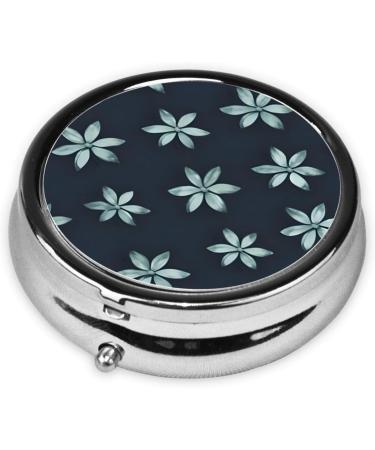 Beautiful Camellia Round Pill Box | 3 Compartment Travel Organizer | Portable Pill Case for International Shipping - Buy Online on GoSupps.com