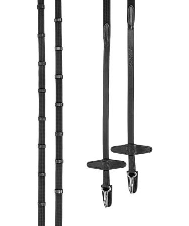 Sunride English Combined Bridle Berlin with Reins - Soft Real Leather Adjustable & Anatomical (Cob Black) | International Shipping Available - Buy Online on GoSupps.com