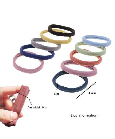 60 Pack Neutral Color Nylon Seamless Elastic Ponytail Holders - Women Hair Ties - Buy Online on GoSupps.com