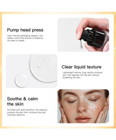 Professional Snail Mucin Serum Intensive Hydration and Repair for Healthy Skin 1PCS - Buy Online on GoSupps.com