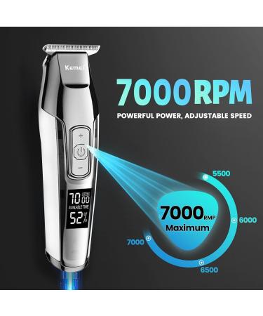 KEMEI KM-5027 Cordless Hair Clipper - Professional Electric Beard Trimmers for Men Zero Gapped T Blade Detailers International Shipping Available - Buy Online on GoSupps.com