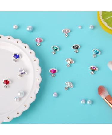 WLLHYF 48Pcs Planet Nail Rhinestones Charms Alloy Diamond Crystal Luxury Nail Charms 3D Shiny Saturn Shape Nail Art DIY Crafts Nail Art Accessories for Women Girls - Buy Online on GoSupps.com