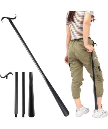 35" Long Dressing Stick with Sock Aid Kit Adjustable Extended Dressing Aids for Shoes Socks Shirts and Pants - Buy Online on GoSupps.com