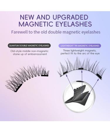 Siare Magnetic Eyelashes Kit - Reusable Waterproof Natural Lashes | Easy No Glue Wear | 2 Pairs for All-Day Comfort - Buy Online on GoSupps.com