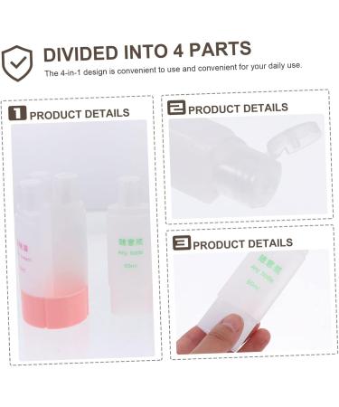 MAGICLULU 8 Sets 4 in 1 Bottling Travel Cosmetics Bottle 4-in-1 Travel Bottle Foundations Container Makeup Container Refillable Travel Containers Travel Tubes Pp Portable Bottle Washing Cups - Buy Online on GoSupps.com