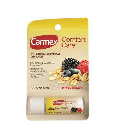 Carmex Comfort Care Colloidal Oatmeal Lip Balm Mixed Berry .15 oz (4.25 g)