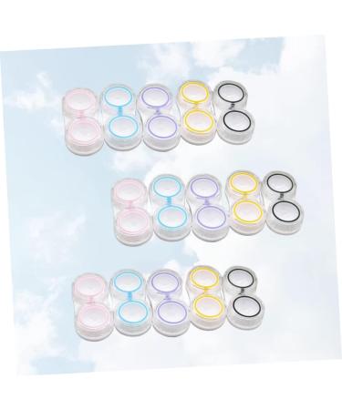 Buy Plafope 45 Refreshed Travel Containers - Transparent Contact Lens Storage Box Kit | Linsen-Organizer Duplex-Box (5.7x2.8cm) - 3PCs | International Shipping Available - Buy Online on GoSupps.com