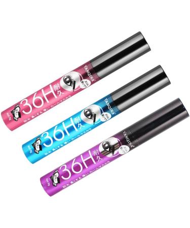 Healvian 9 pcs Lengthening Curling Lady Waterproof Mascara Fiber for Blue Lashes Tube Purple Red - Buy Online on GoSupps.com