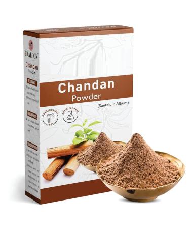 Organic Chandan Powder- 100g | Santalum Album| Original Chandan Powder For Face Masks Facials and Skin Care| 100% Pure & Natural Sandalwood Powder Face Pack for Glowing skin
