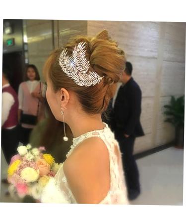 FRCOLOR Bridal Hair Accessories hair comb bridal hair comb rhinestone headpiece silver headpiece bridal headpiece headpiece rhinestone hair comb hair side combs bride Korean Comb - Buy Online on GoSupps.com
