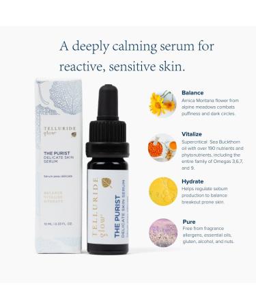 Purist Delicate Skin Serum Travel Size - Balance Replenish & Hydrate Sensitive Skin International Shipping - Buy Online on GoSupps.com