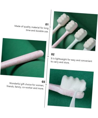 Minkissy 12-Pc Wangan Hair & Hand Toothbrush Set | Portable Ultra-Like Toothbrushes for Kids & Pregnant Women - Quality Cleaning Tool for Home Use - Buy Online on GoSupps.com