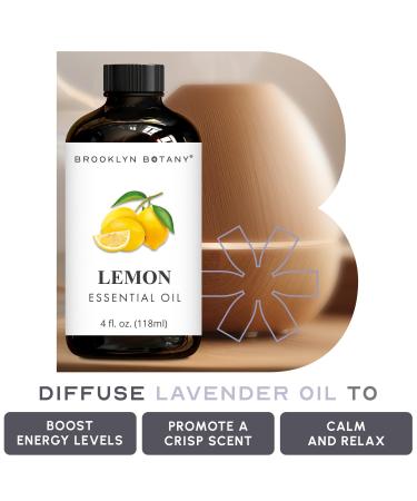 Brooklyn Botany Spearmint & Lemon Essential Oils 4 Fl Oz (Pack of 2) 100% Pure & Natural Invigorating & Energizing Aromatherapy Blend - Buy Online on GoSupps.com