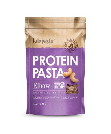 High Protein Pasta 19g Made with Lupin Flour & Sunflower Flour 4g Net Carb Gluten Free Keto Pasta Low Carb Pasta Lupin Pasta by lulupasta (Elbow 1 Pack) 8 Ounce (Pack of 1)