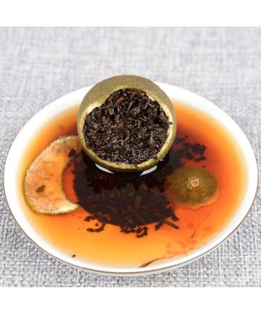 HQZM Xiaoqinggan Pue Tea Perfect Combination of Xinhui Mandarin and Menghai Puer Ripe Tea 250g * 2 Cans - Buy Online on GoSupps.com