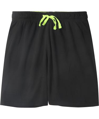 DaniChins Boys Performance Mesh Shorts - Black/Yellow - Size 7 - Buy Online on GoSupps.com