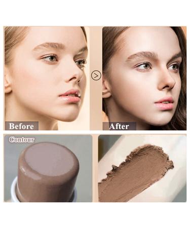 Go Ho 3D Wonder Stick Contour & Lip Cream-to-Powder Makeup - 004 Contour - Buy Online on GoSupps.com
