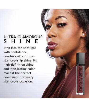 Flori Roberts Mineral Base Lip Shine - Vibrant Lip Gloss for Women of Color Non-Sticky Long Wear High Shine Finish in Copper - Buy Online on GoSupps.com