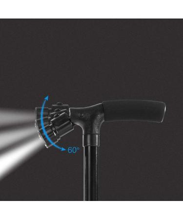 Walking Sticks for Elderly Crutches Black with Light Legs Small Four-Foot Retractable Foldable Walking Stick Adjustment Range of 62.5 Cm -96 Cm Interesting - Buy Online on GoSupps.com