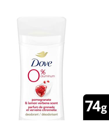 Dove 0% Aluminum Deodorant Stick Non-irritating Deodorant for Underarm Care Pomegranate and Lemon Verbena Kindest Aluminum free Deodorant 2.6 oz Pomegranate and Lemon Verbena 2.6 Ounce (Pack of 1) - Buy Online on GoSupps.com