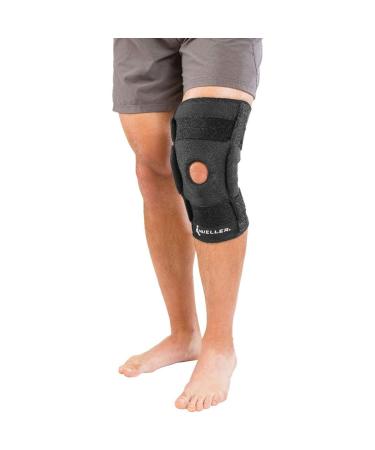 Mueller Hinged Wraparound Knee Brace - Black Large/X-Large | Best Support for Knee Pain & Injury Recovery - International Shipping Available - Buy Online on GoSupps.com