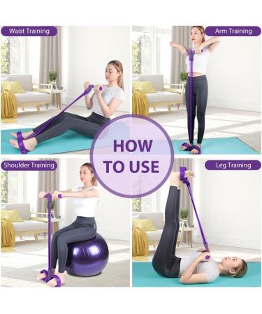 Flintronic Thigh & Leg Trainer - Multifunctional Resistance Training with 4 Tension Ropes for Full Body Fitness & Yoga - Buy Online on GoSupps.com