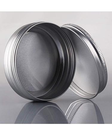 24er Aluminum Empty Jars - 60ml Round Cosmetic Cans for Lip Balm Cream & Nail Art - Small Storage Kit with Screw Cover - Buy Online on GoSupps.com