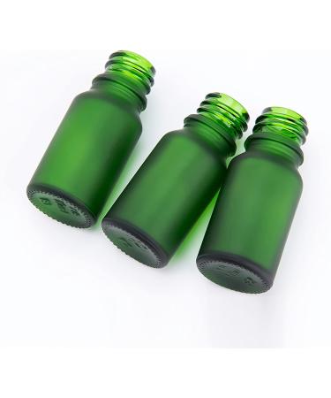 Zeoabsy 6-Pack 30ml Frosted Green Glass Pipette Bottles - Essential Oils & Aromatherapy Drip Bottles with White Lock Ring - Buy Online on GoSupps.com